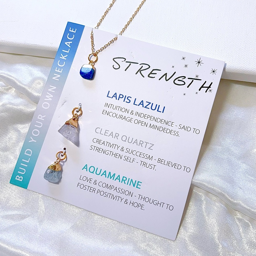 Interchangeable natural crystal necklaces